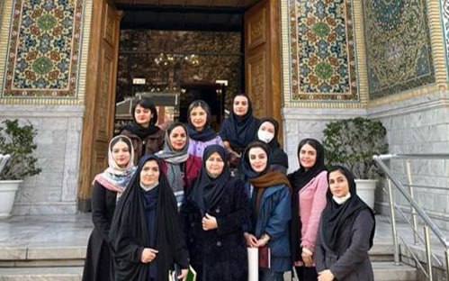 بازدید اعضای انجمن علمی دانشجویی هنر اسلامی دانشگاه تربیت‌مدرس از کتابخانه و موزه ملک تهران